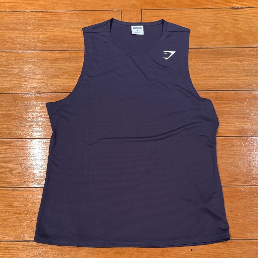 Gymshark Men's Dark Blue Sleeveless